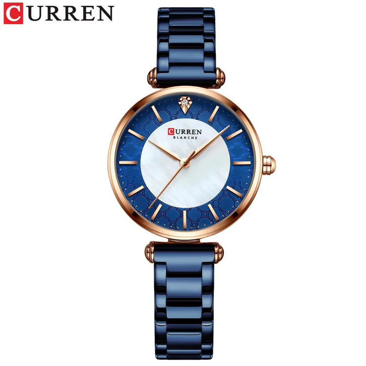 Watches for Women Luxury Brand CURREN Elegant Thin Quartz Wristwatch with Stainless Steel Simple Female Clock Novacart