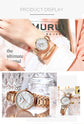 Watches for Women Luxury Brand CURREN Elegant Thin Quartz Wristwatch with Stainless Steel Simple Female Clock Novacart