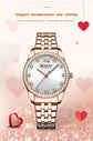 CURREN Luxury Watch Women Ring Necklace