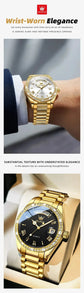 Luxury Diamond Bezel Automatic Mechanical Wrist Watch