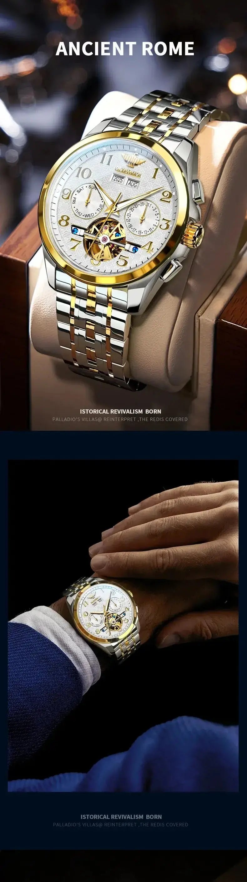  Mens Watch Luxury Sapphire Automatic Mechanical Watches