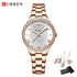 CURREN Luxury Watch Women Ring Necklace
