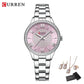 CURREN Luxury Watch Women Ring Necklace