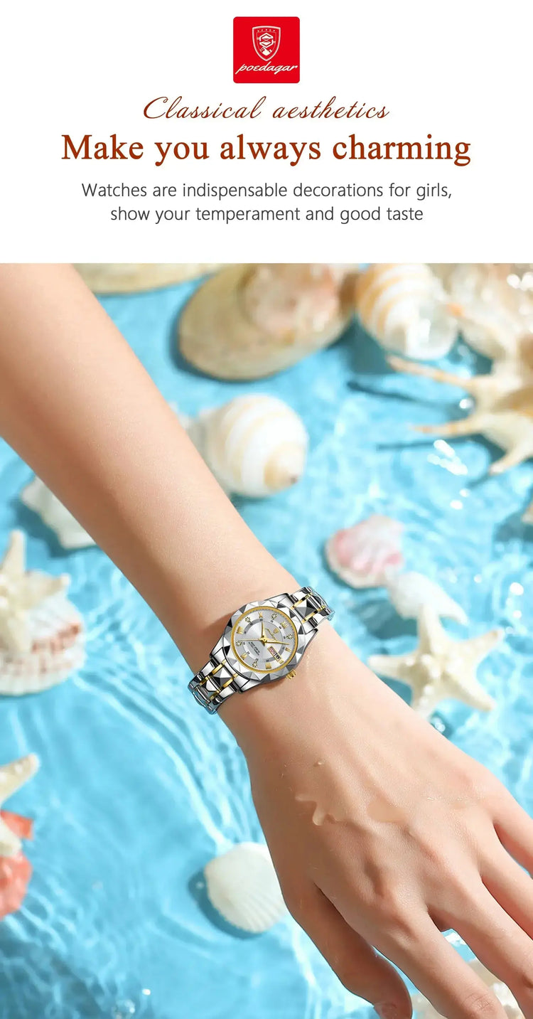 POEDAGAR Elegant Luxury Women Watch