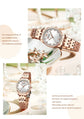 CURREN Luxury Watch Women Ring Necklace