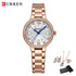CURREN Luxury Watch Women Ring Necklace