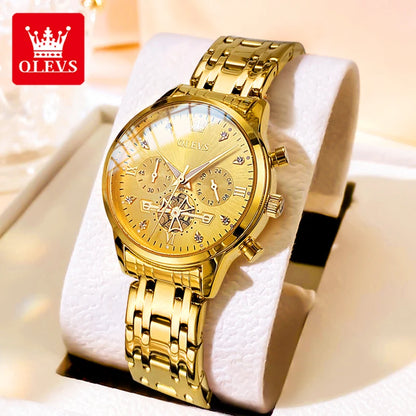 OLEVS 2897 Watches for Women Original Ladies Watch Waterproof Chronograph Sports Business Elegant Women&