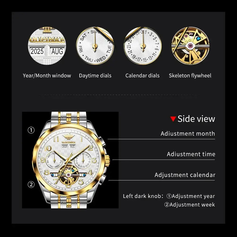  Mens Watch Luxury Sapphire Automatic Mechanical Watches