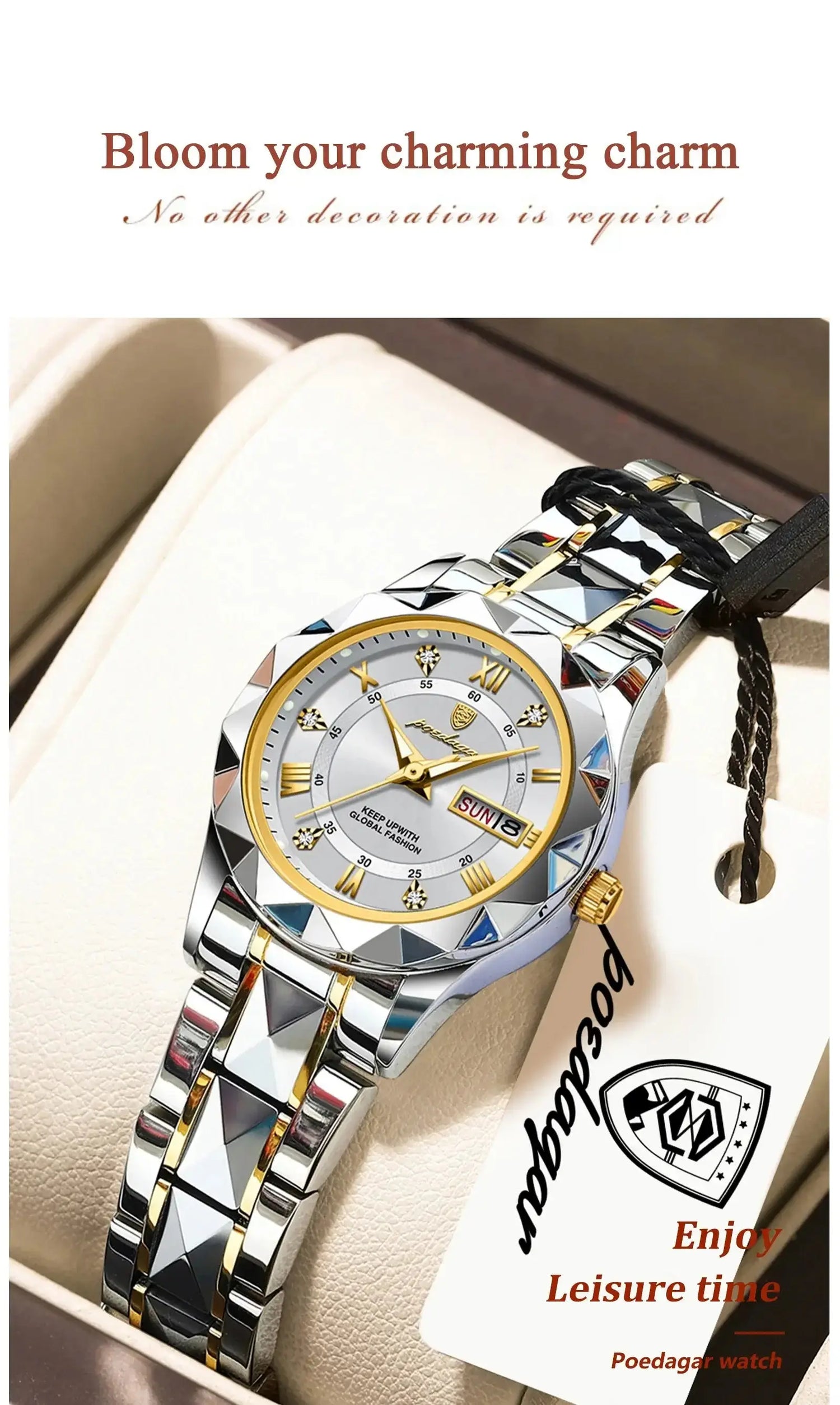 POEDAGAR Elegant Luxury Women Watch