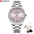 CURREN Luxury Watch Women Ring Necklace