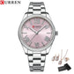 CURREN Luxury Watch Women Ring Necklace