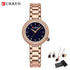 CURREN Luxury Watch Women Ring Necklace