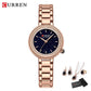 CURREN Luxury Watch Women Ring Necklace