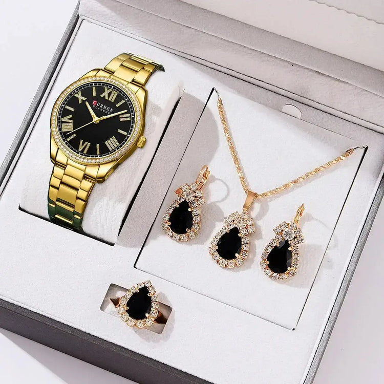 WONDERFUL WRIST WATCH AND NECKLACE LOOK