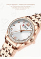 CURREN Luxury Watch Women Ring Necklace