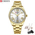 CURREN Luxury Watch Women Ring Necklace