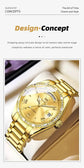 Luxury Diamond Bezel Automatic Mechanical Wrist Watch