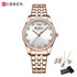 CURREN Luxury Watch Women Ring Necklace