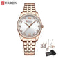 CURREN Luxury Watch Women Ring Necklace