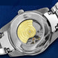 TEVISE Watch Automatic Mechanical Movement Fashion Stainless Steel Strap Skeleton Watch Luminous 24 Hour Wristwatch Waterproof
