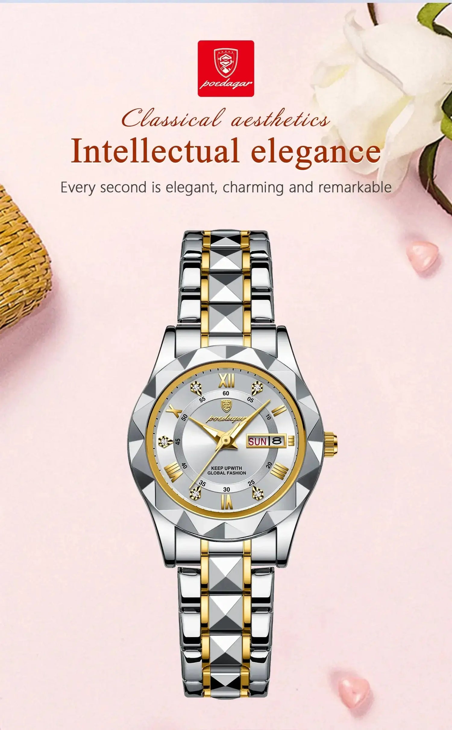 POEDAGAR Elegant Luxury Women Watch