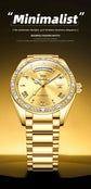 Luxury Diamond Bezel Automatic Mechanical Wrist Watch