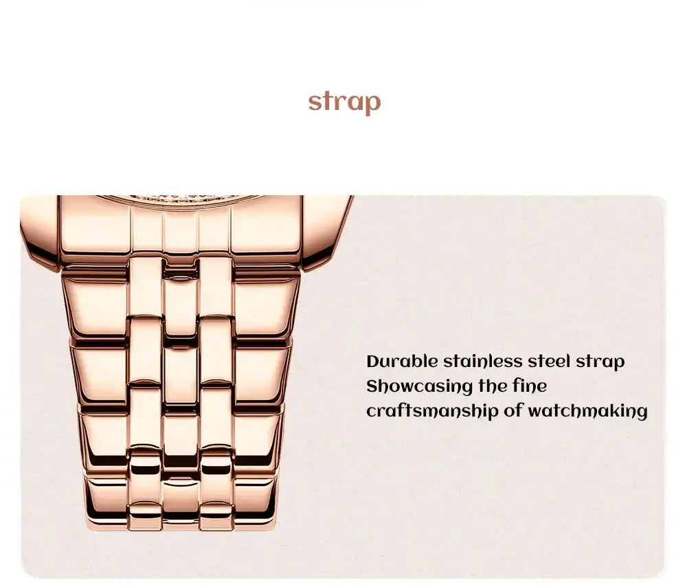 CURREN Luxury Watch Women Ring Necklace