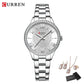 CURREN Luxury Watch Women Ring Necklace