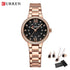 CURREN Luxury Watch Women Ring Necklace