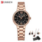 CURREN Luxury Watch Women Ring Necklace