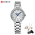 CURREN Luxury Watch Women Ring Necklace