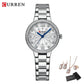 CURREN Luxury Watch Women Ring Necklace