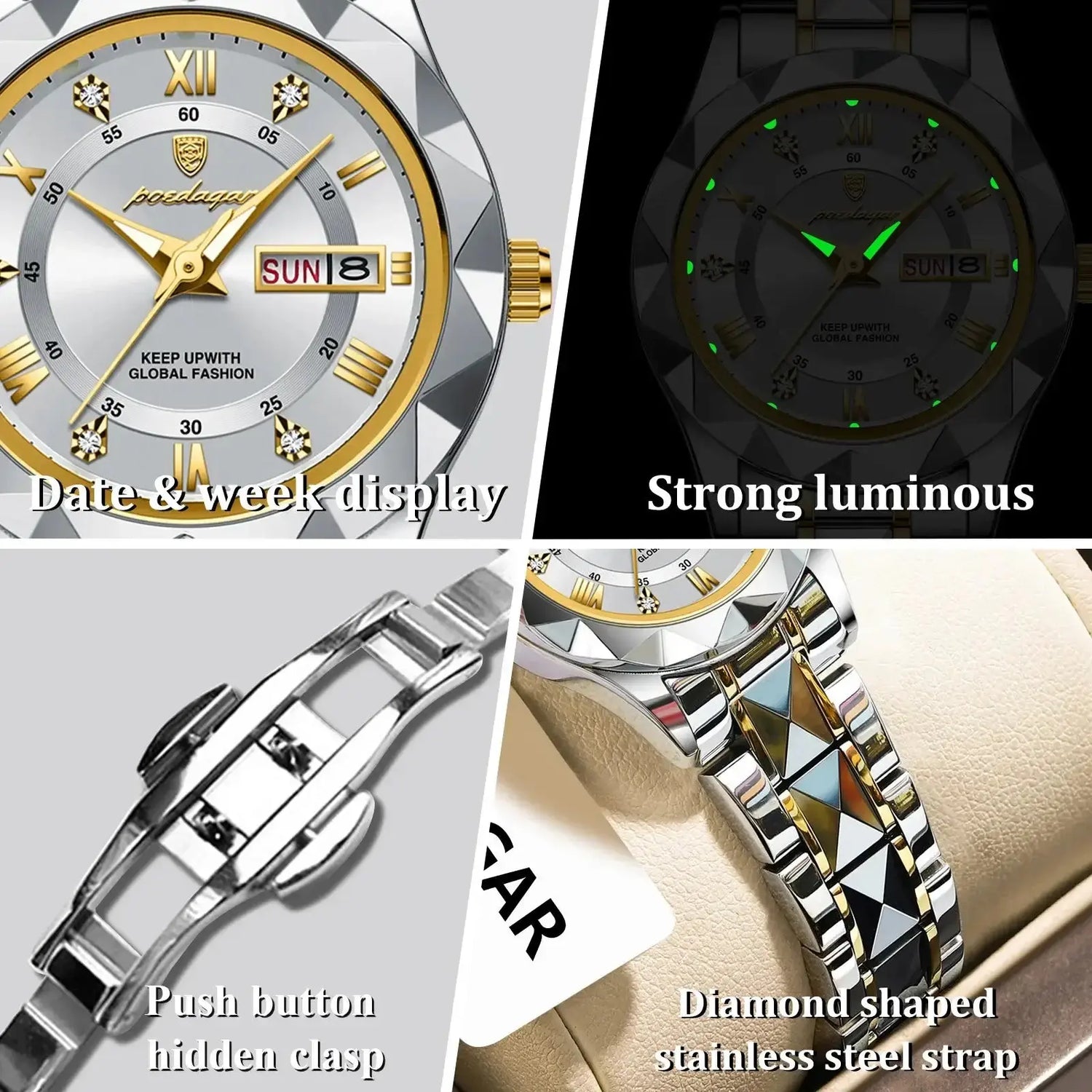 POEDAGAR Elegant Luxury Women Watch