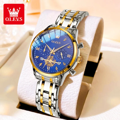 OLEVS 2897 Watches for Women Original Ladies Watch Waterproof Chronograph Sports Business Elegant Women&
