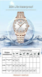 CURREN Luxury Watch Women Ring Necklace